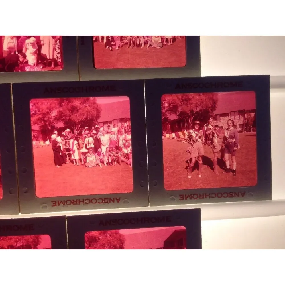 Lot 10 Vtg 1940s Halloween Costume Party Anscochrome Photographs Color Slides